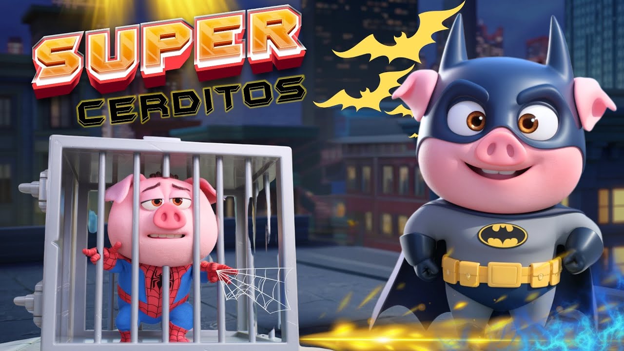 Capa do Video ¡CERDITO Araña en Peligro: La Fuga con el CERDITO Murciélago! #cuentosinfantiles #historiasparaniños