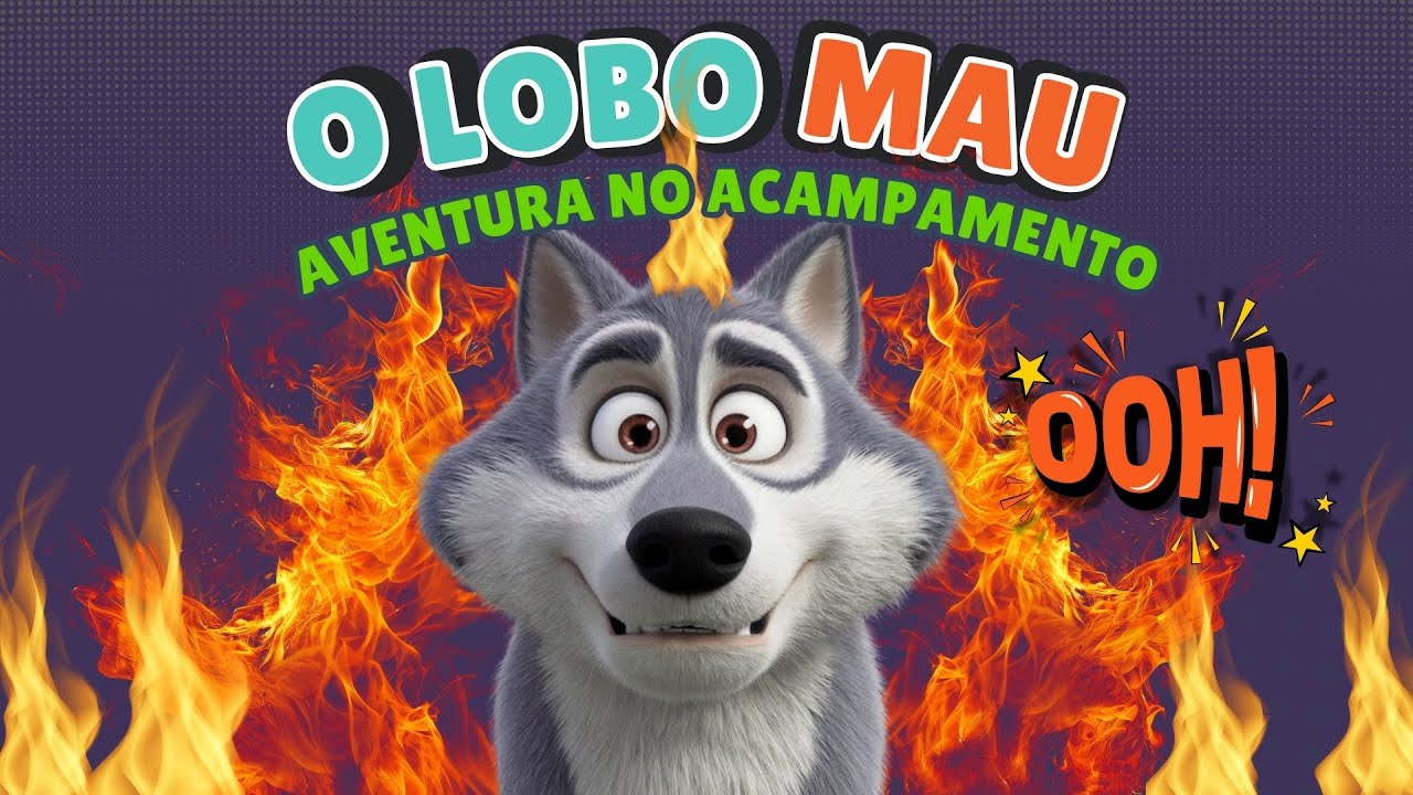 Capa do Video LOBO MAU DESENHO INFANTIL | Aventura na floresta #desenhoinfantil #3porquinhos