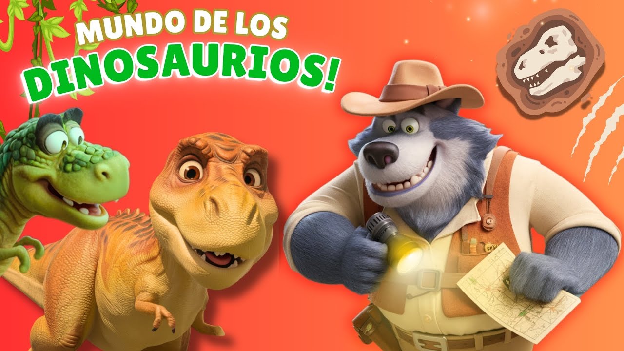 Capa do Video EL LOBO FEROZ Y LOS DINOSAURIOS ¡T-REX! #cuentosinfantiles #cuentosparaniños