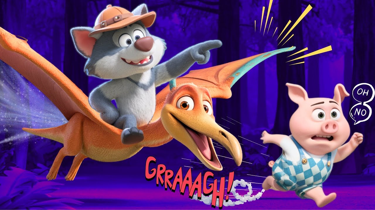 Capa do Video EL LOBO FEROZ y el DINOSAURIO! ¡Una historia de amistad!