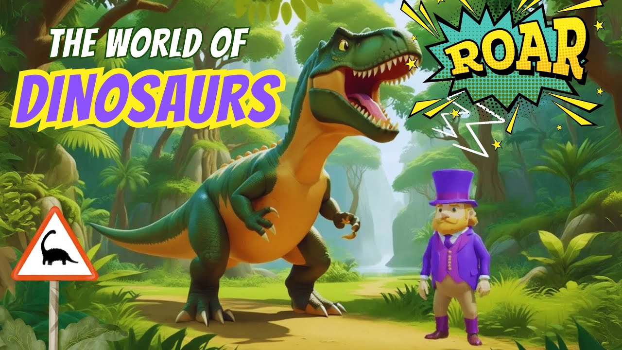 Capa do Video DINOSAUR T REX CARTOON #cartoonforkids #dinosaurs