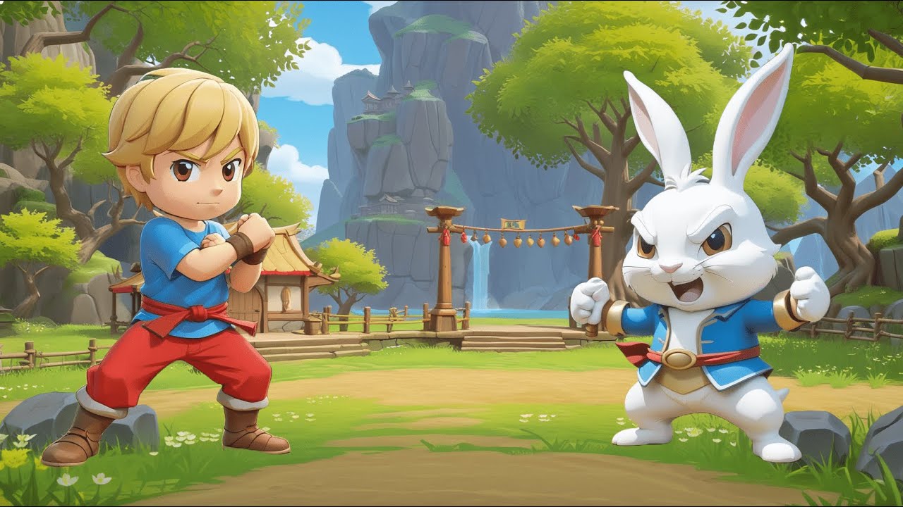 Capa do Video The Boy and the Tricky RABBIT🐰✨ - Children's Cartoon #animatedstories