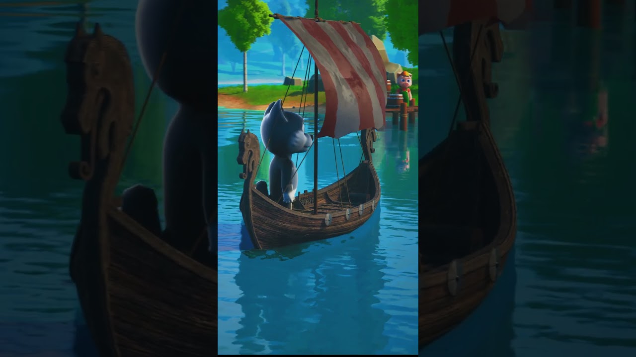 Capa do Video THREE LITTLE PIGS and the BIG BAD WOLF - Sailing to Catch the Pigs #shorts