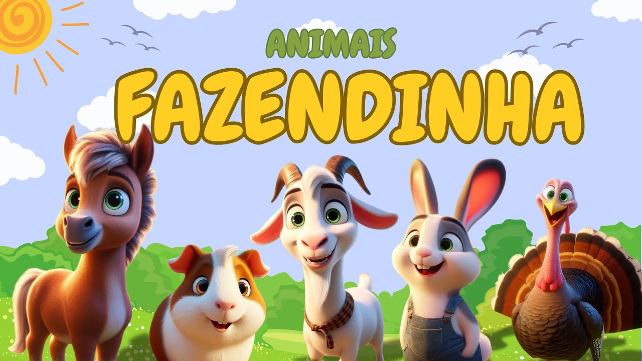Capa do Video ANIMAIS DA FAZENDINHA - SONS e CURIOSIDADES para CRIANÇAS