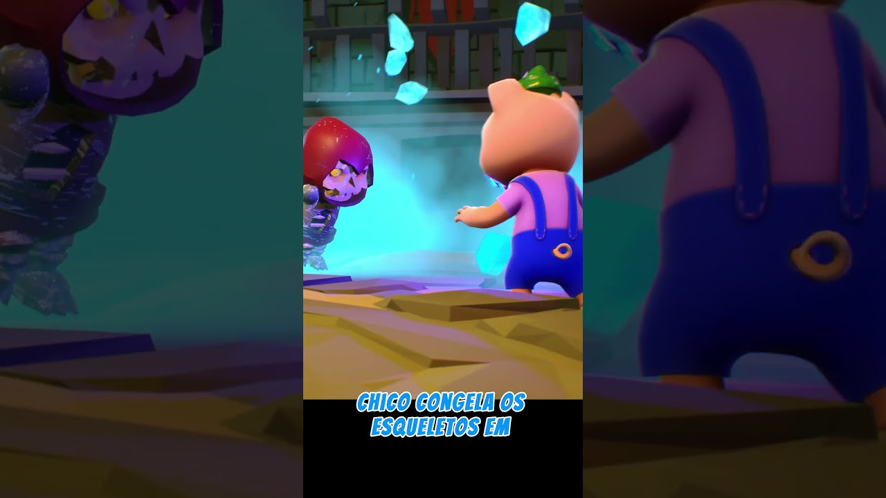 Capa do Video A batalha dos 3 porquinhos contra o Lobo Mago #shorts