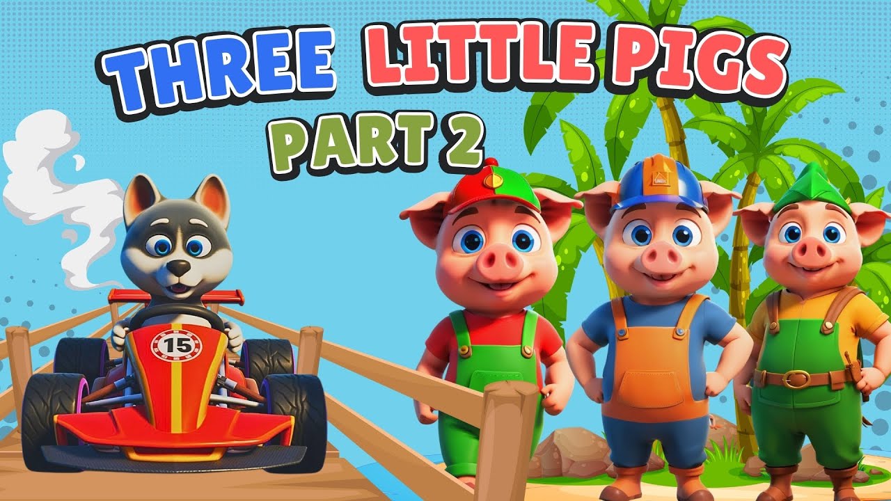 Capa do Video Three Little Pigs ( 3 Little Pigs ) Bedtime Stories for Kids! #threelittlepigs