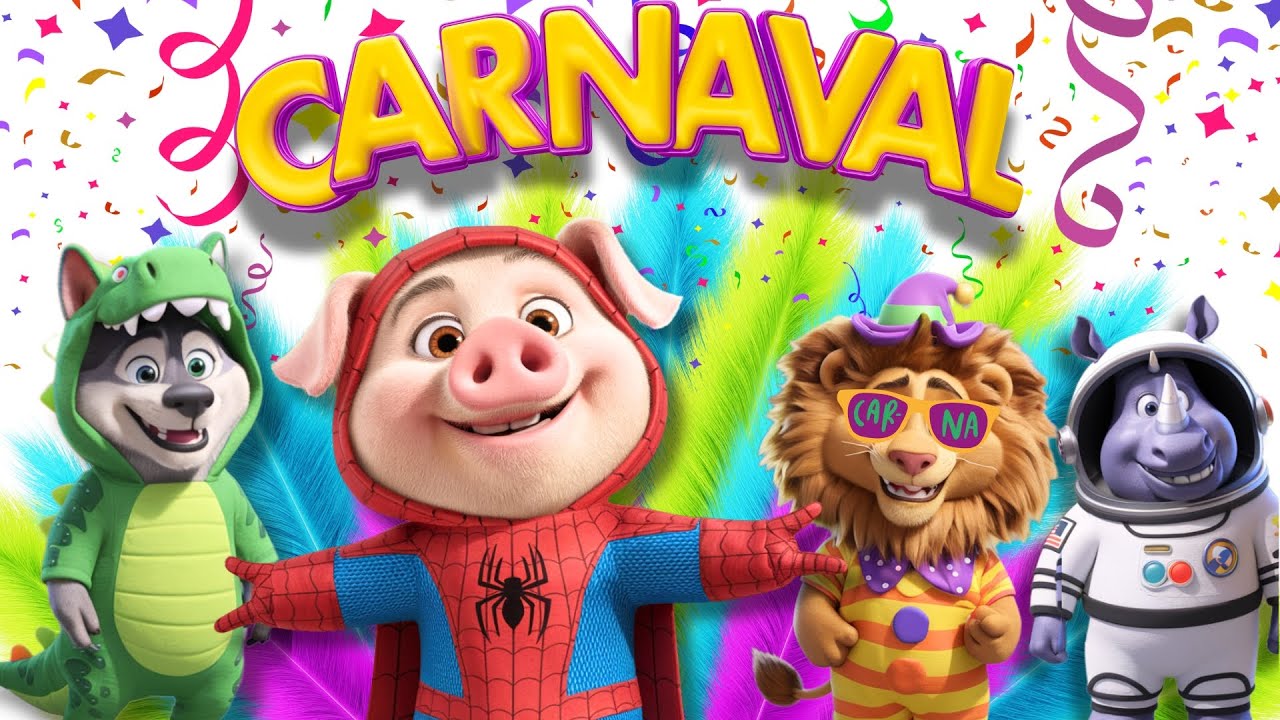 Capa do Video LOS TRES CERDITOS y el Concurso del Rey del CARNAVAL #lostrescerditos