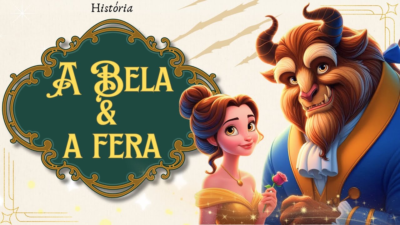 Capa do Video O Encanto da BELA E A FERA - Desenho Infantil